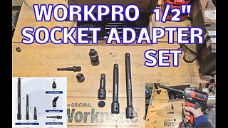 WORKPRO 6 Piece Half inch Drive Impact Socket Extension Set