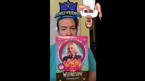 Wednesday Howling Confetti Cake