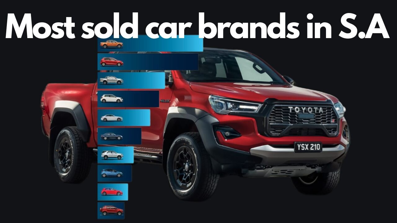 10 Most sold car brands in 2024 South Africa.