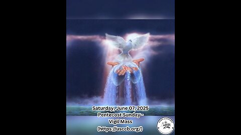 Saturday, June 07, 2025 Pentecost Sunday - Vigil Mass #faith #readings #easter2025
