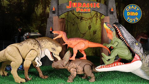 3 Jurassic World Rebirth Dinosaur Toys Unboxed 2025 Mattel Dino Gigantic Tracker Tyrannotitan DREX