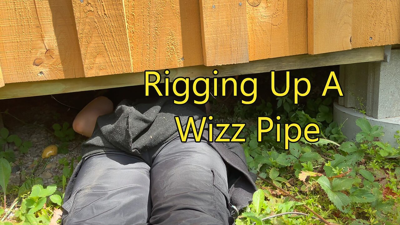 Rigging Up A Wizz Pipe To The Composting Toilet