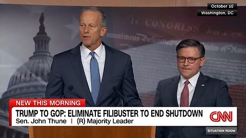 Speaker Johnson issues warning after Trump says GOP should end the filibuster