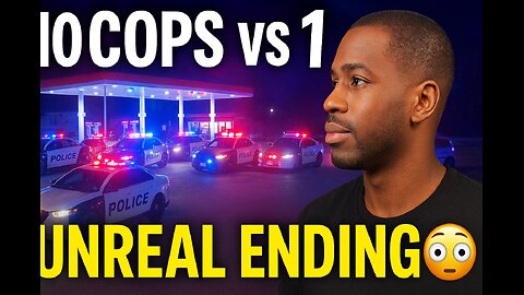 10 cops or more vs 1 Black man ....unreal ending....