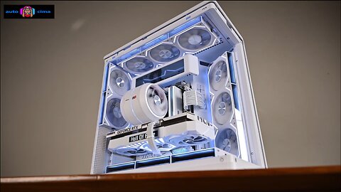 Ultimate PC Gaming Build! Starry Sky R15 curved glass + a secondary screen that blocks cables!