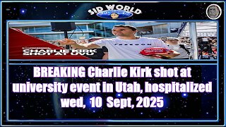 BREAKING Charlie Kirk shot at university event in Utah, hospitalized