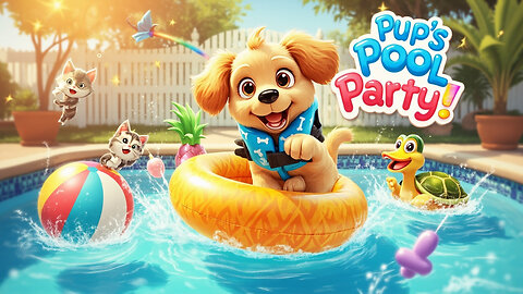 Pup’s Pool Party 🐾💦 | Summer Splash Song for Kids