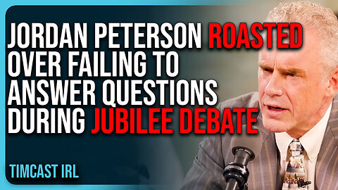 Jordan Peterson ROASTED Over FAILING To Answer Questions During Jubilee Debate