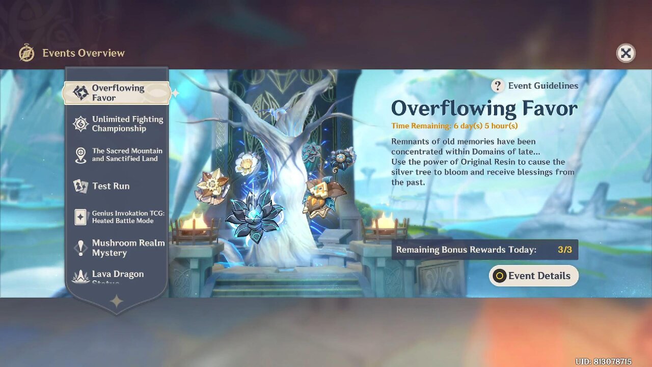 Overflowing Favor Event - Genshin Impact - Version 5.5