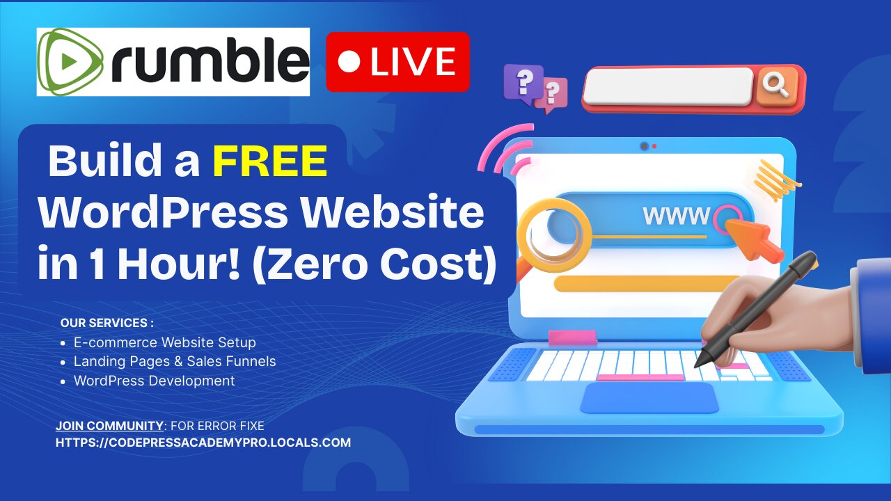 Build a FREE WordPress Website in 1 Hour! (Zero Cost)