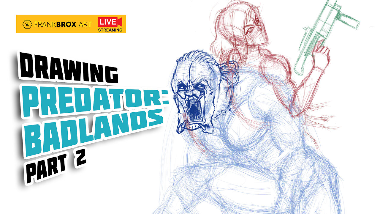 Predator Takes Over the BADLANDS in This Epic Drawing! part 2