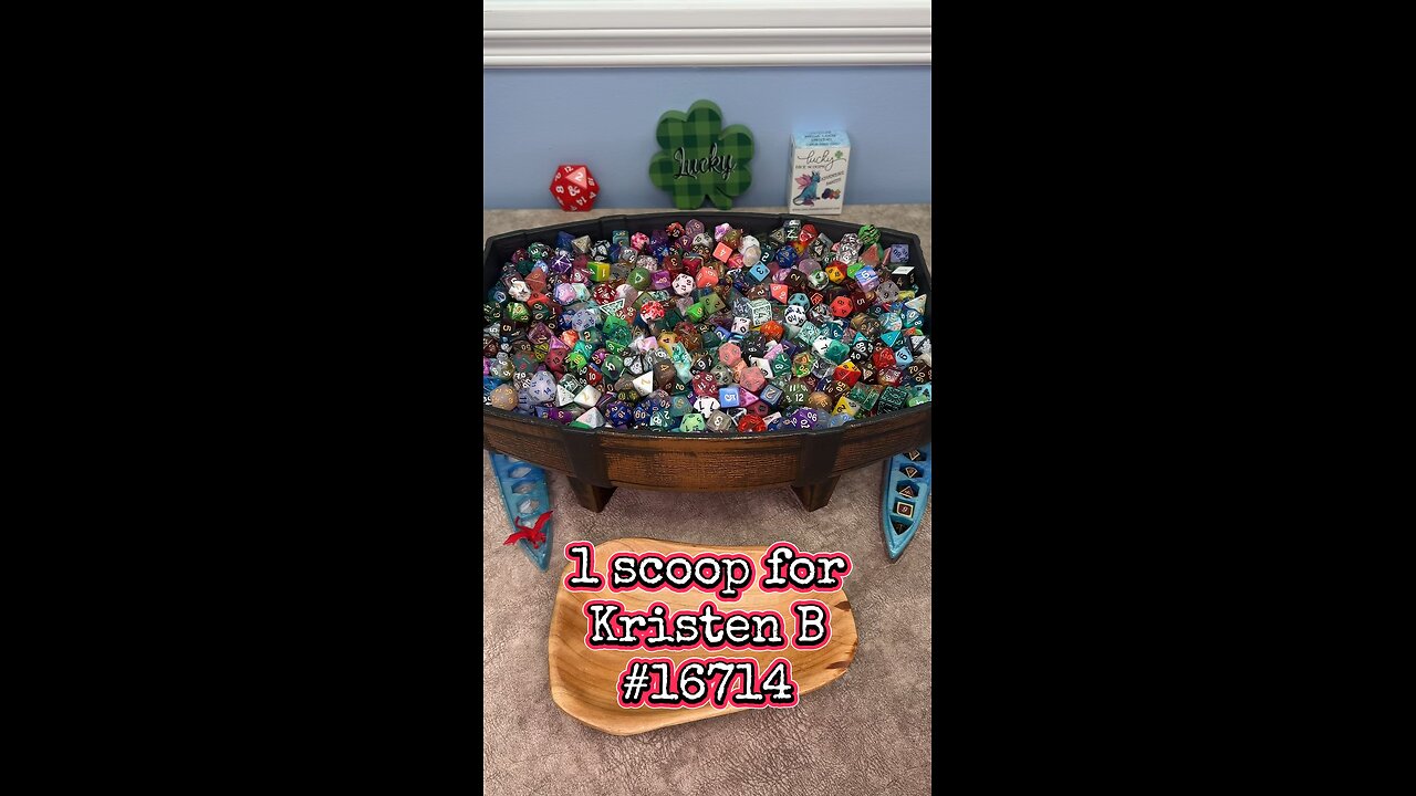 1 scoop for Kristen B! #16714 #onelinkatatimeshop #scoops #dnd #dice