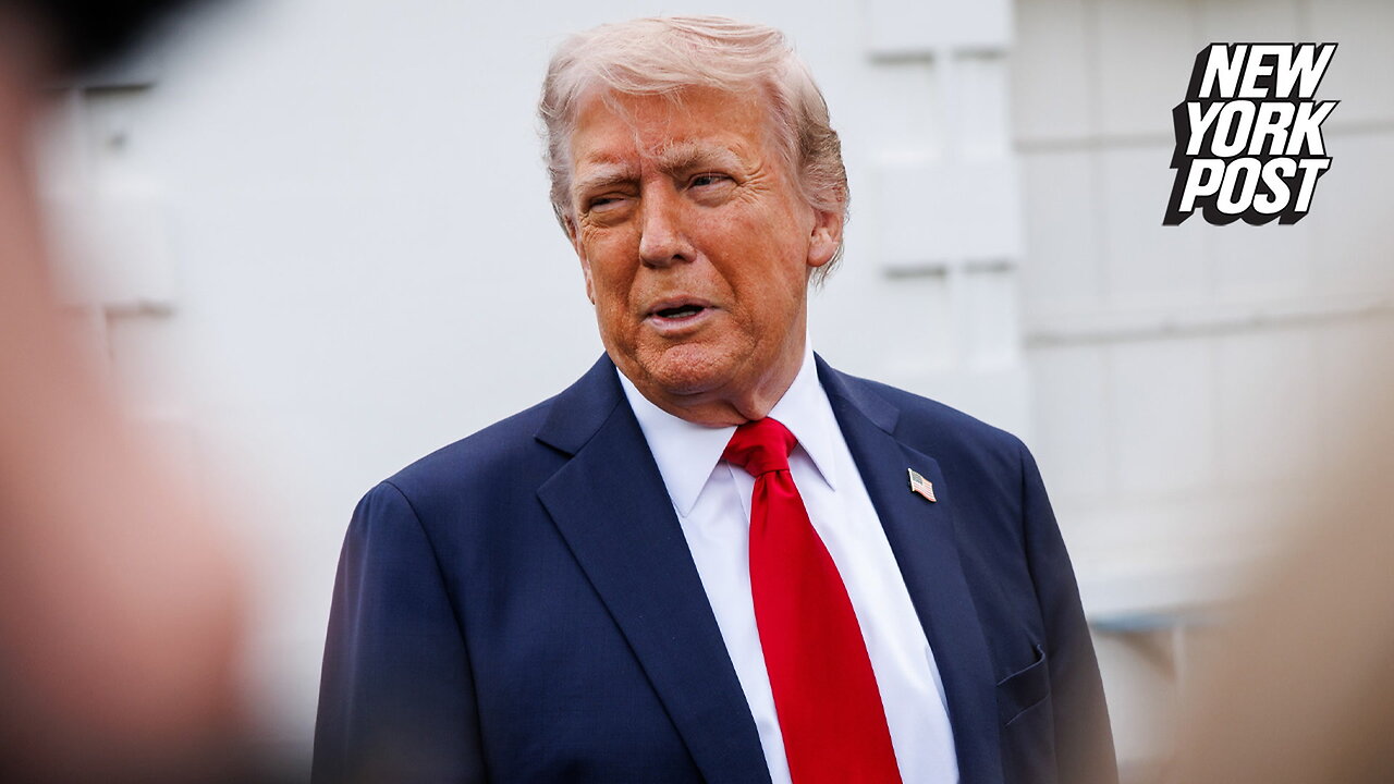 President Trump announces he will pay for two 'almost 100ft tall' American flagpoles
