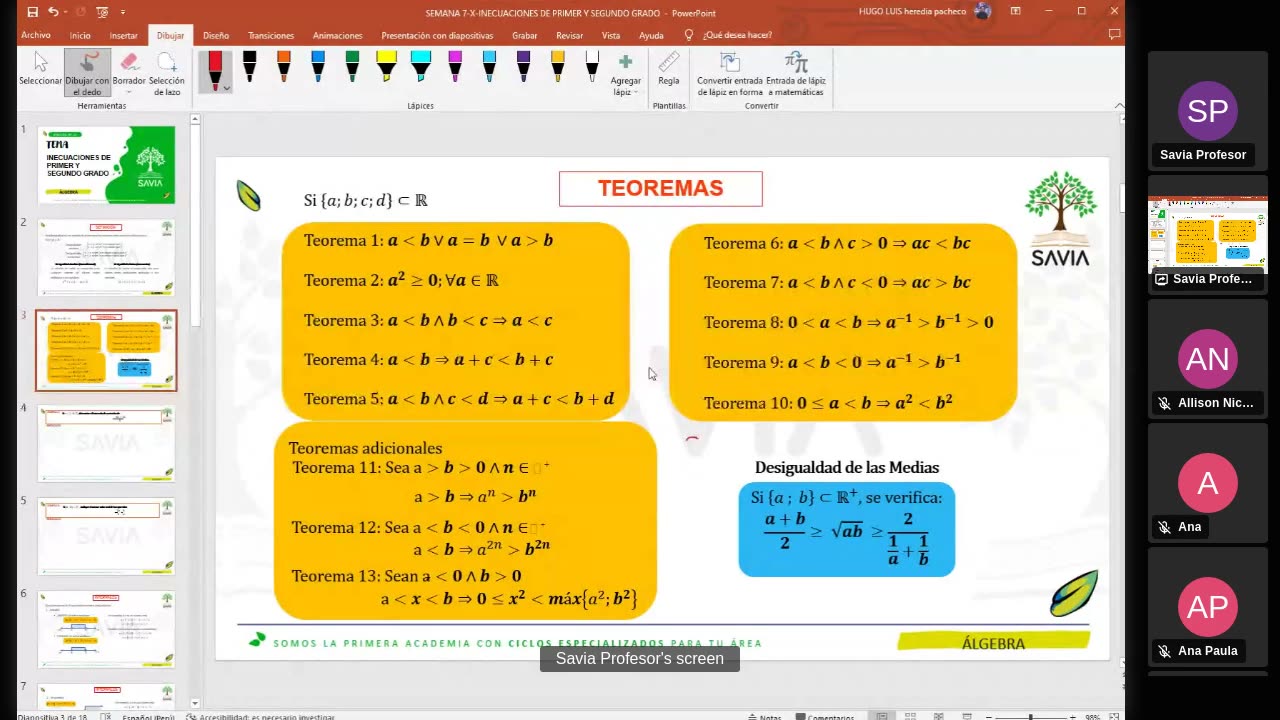 SAVIA SEMIANUAL 2024 | Semana 07 | Álgebra