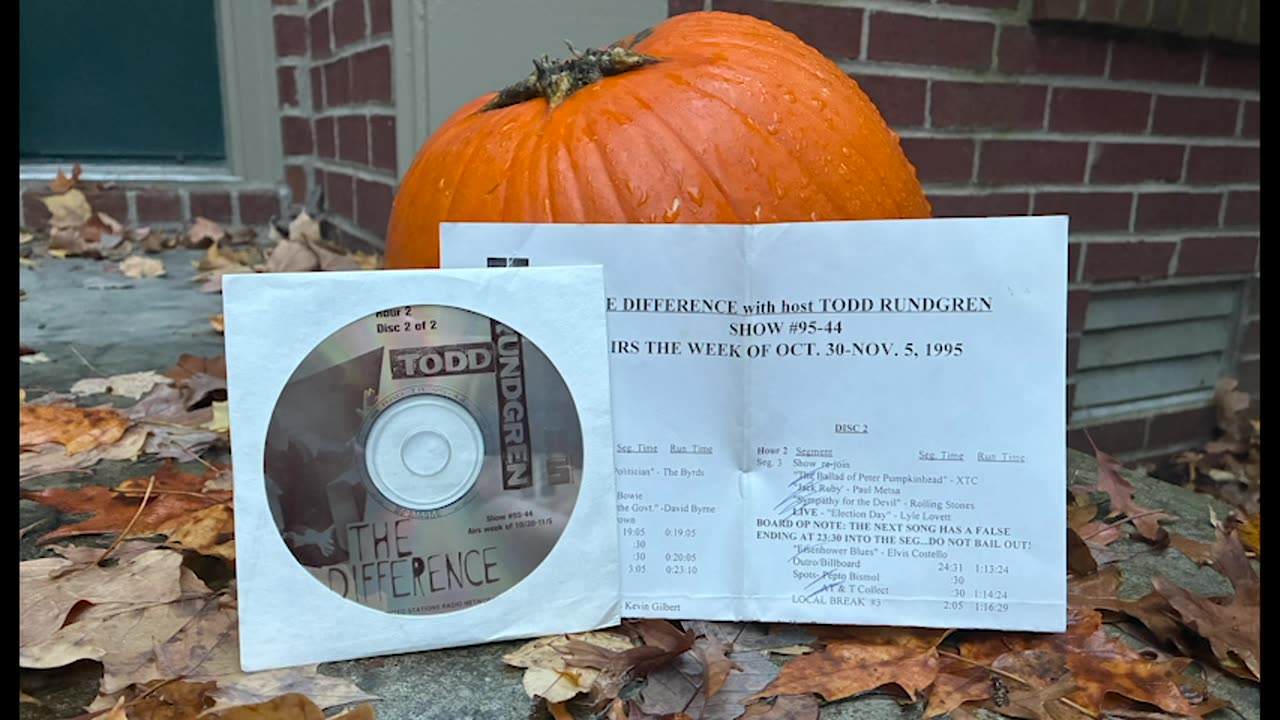 October 30 - November 5, 1995 - The Difference with Todd Rundgren (#95-44)