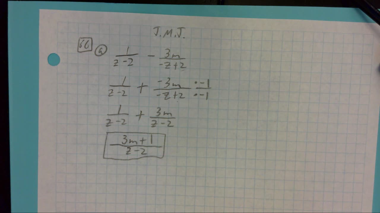 Saxon Algebra 2 Lesson 66 (a)