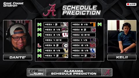 🔴Alabama Schedule Predictions, C-USA & Big 12 2025 Conference Predictions & Breakdowns | CFB Rush EP. 37