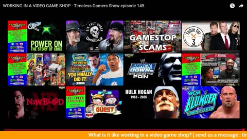 WORKING IN A VIDEO GAME SHOP - Timeless Gamers Show episode 145