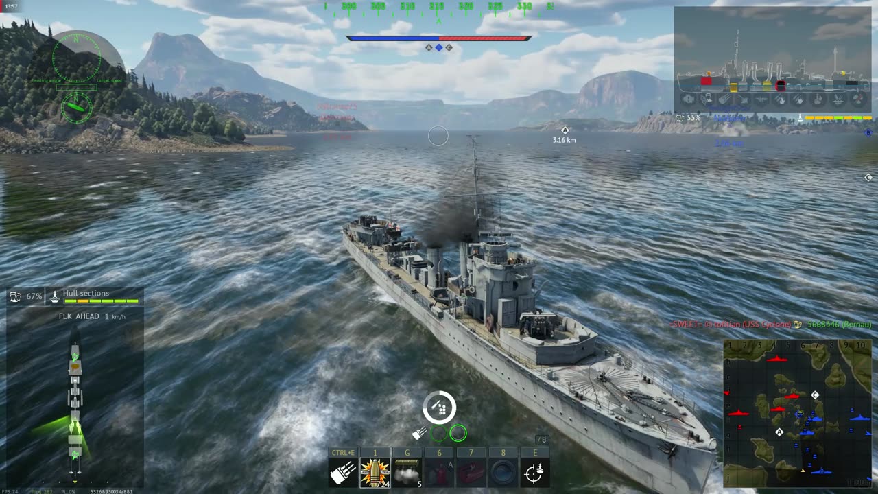 🎮Battleship War Gameplay Compartment Explosion🔥