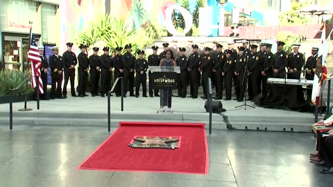 Teen helps LA firefighters onto Hollywood Walk of Fame