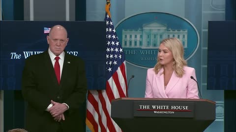 Press Secretary Karoline Leavitt and Tom Homan Brief Members of the Media, Apr. 28, 2025