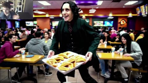 Outtake #3,063 Of Severus Snape From Harry Potter Series Is Dancing At A Taco Bell Restaurant Fake
