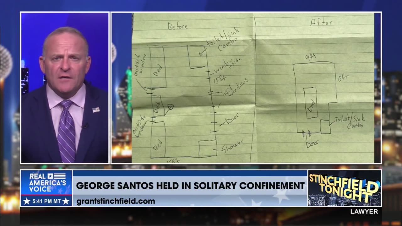 GEORGE SANTOS HELD IN SOLITARY CONFINEMENT