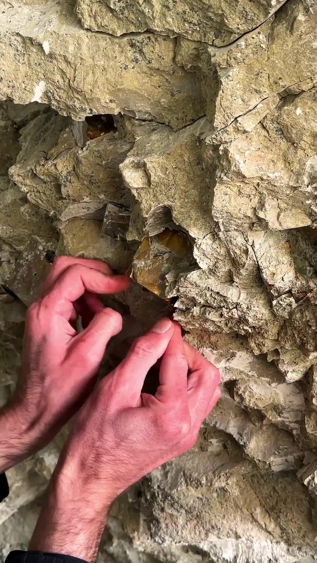 Unearthing a giant, naturally formed pyrite cube in a Spanish mine.