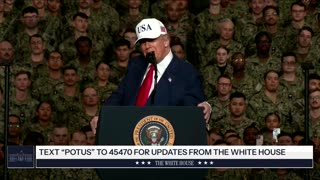 President Trump Participates in a Troop Visit and Remarks on the USS George Washington
