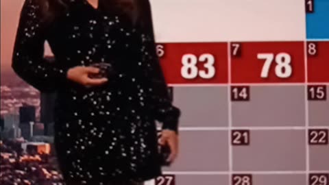 Weather girl sparkly W