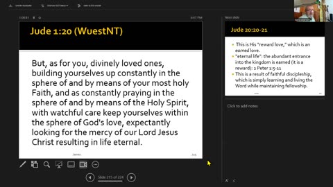 Wednesday October 15,2025 Foundations 2 Apologetics:Eternal Security - Family and the Love of God