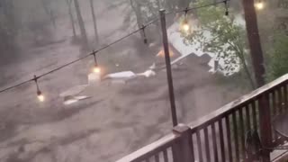Happening now in Ruidoso, New Mexico, as heavy rain triggers flooding.
