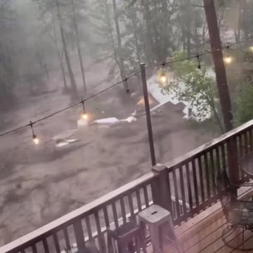 Happening now in Ruidoso, New Mexico, as heavy rain triggers flooding.