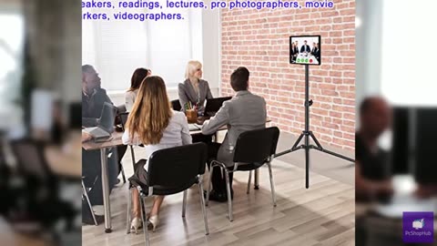 SAMHOUSING Ipad Tripod Stand, with 65 inch Height Adjustable iPad Stand Holder &