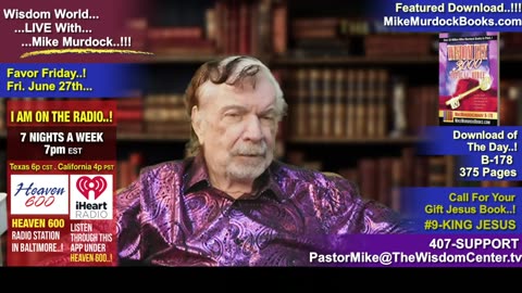 Re-Air: Wisdom World LIVE With Mike Murdock..!!!