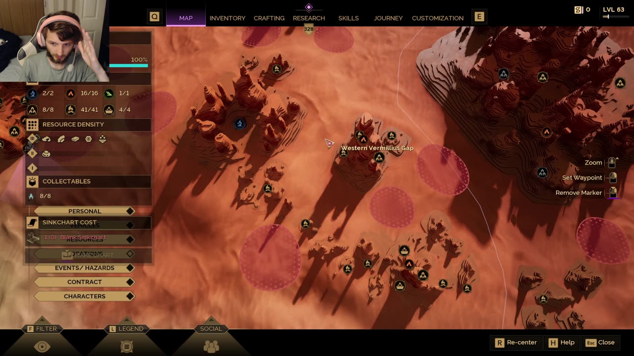 Dune Awakening :) Western Vermillius Gap Collectibles Map