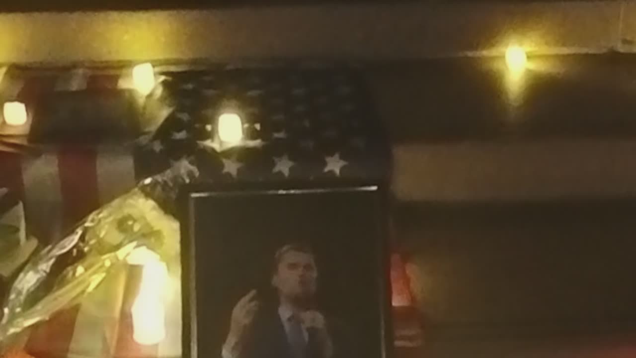 Charlie Kirk Candlelight Vigil. Auckland, New Zealand.