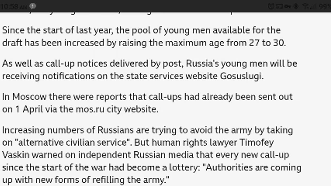 Russia Conscripts 160,000 Men