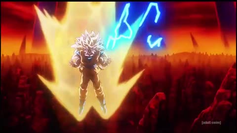 Dragan Ball Daima - Goku se transformando em Super Saiyajin 4 PT-BR.