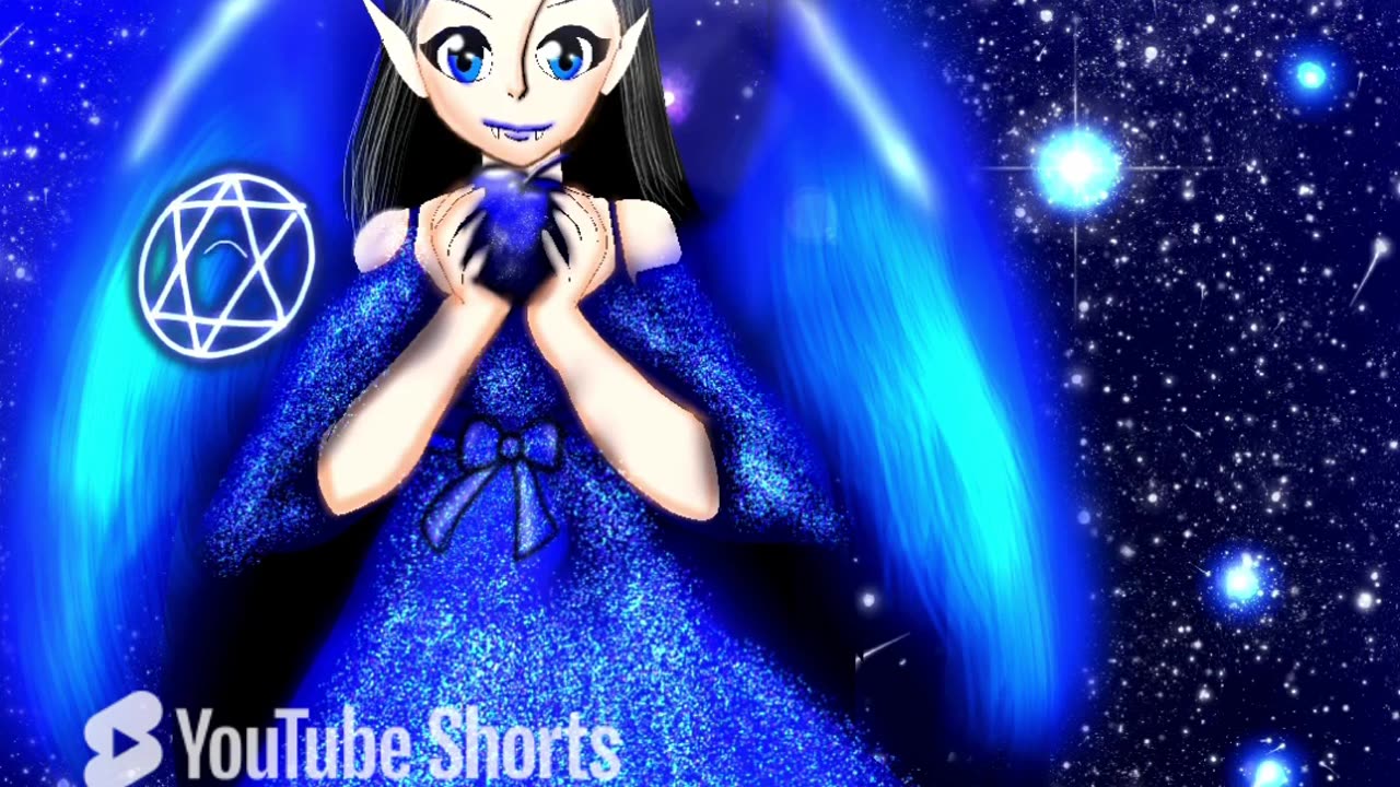 Speedpaint gothic blue angel