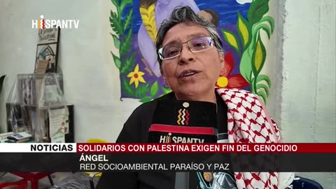 Mexicanos solidarios con Palestina exigen fin del genocidio
