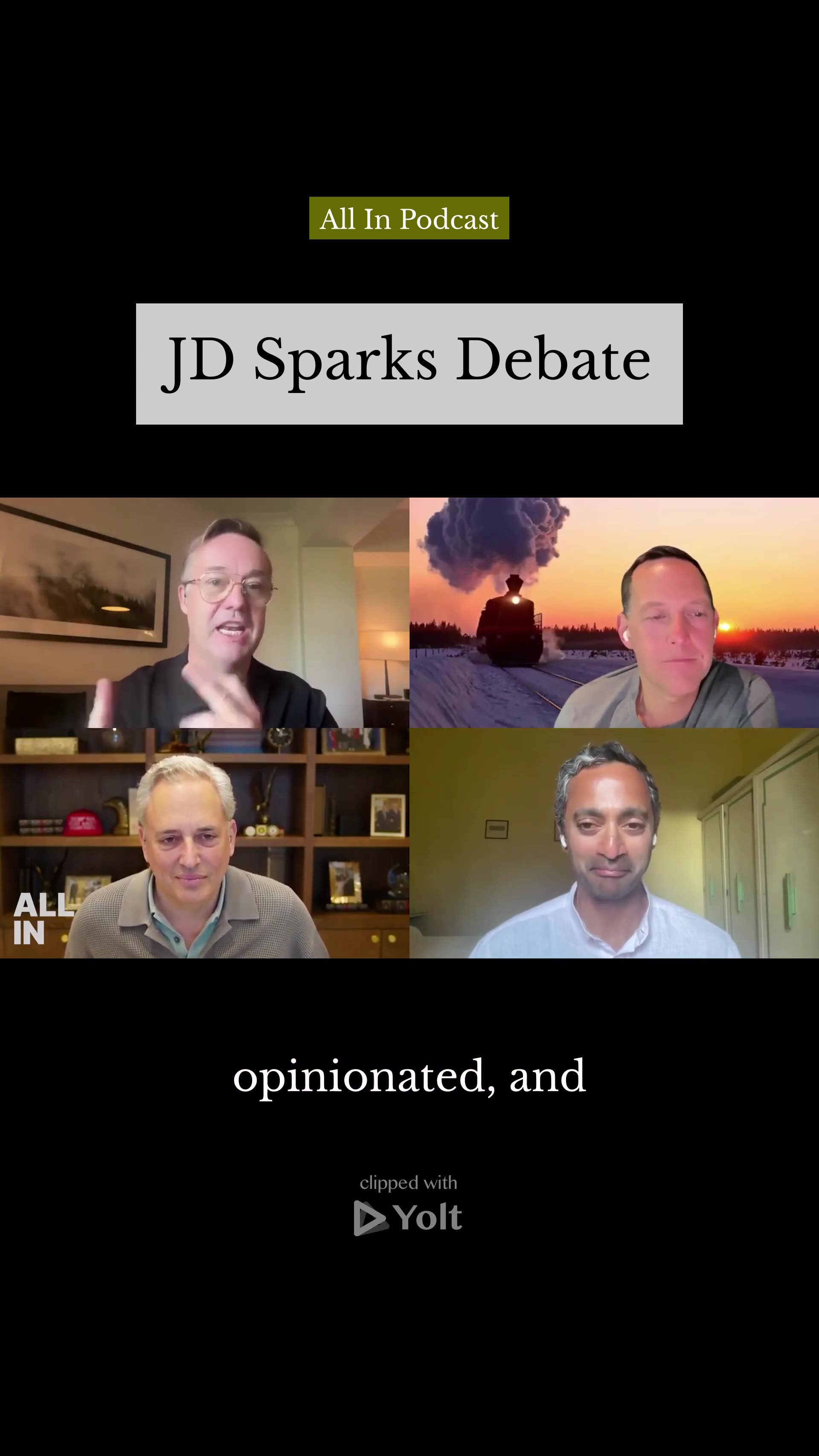 Twitter-Savvy JD Sparks Controversy - All In Podcast #trump #jd #immigration #twitter #unemployment