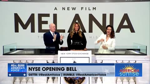 FLOTUS IS AT THE NYSE FOR THE RINGING OF THE OPENING BELL