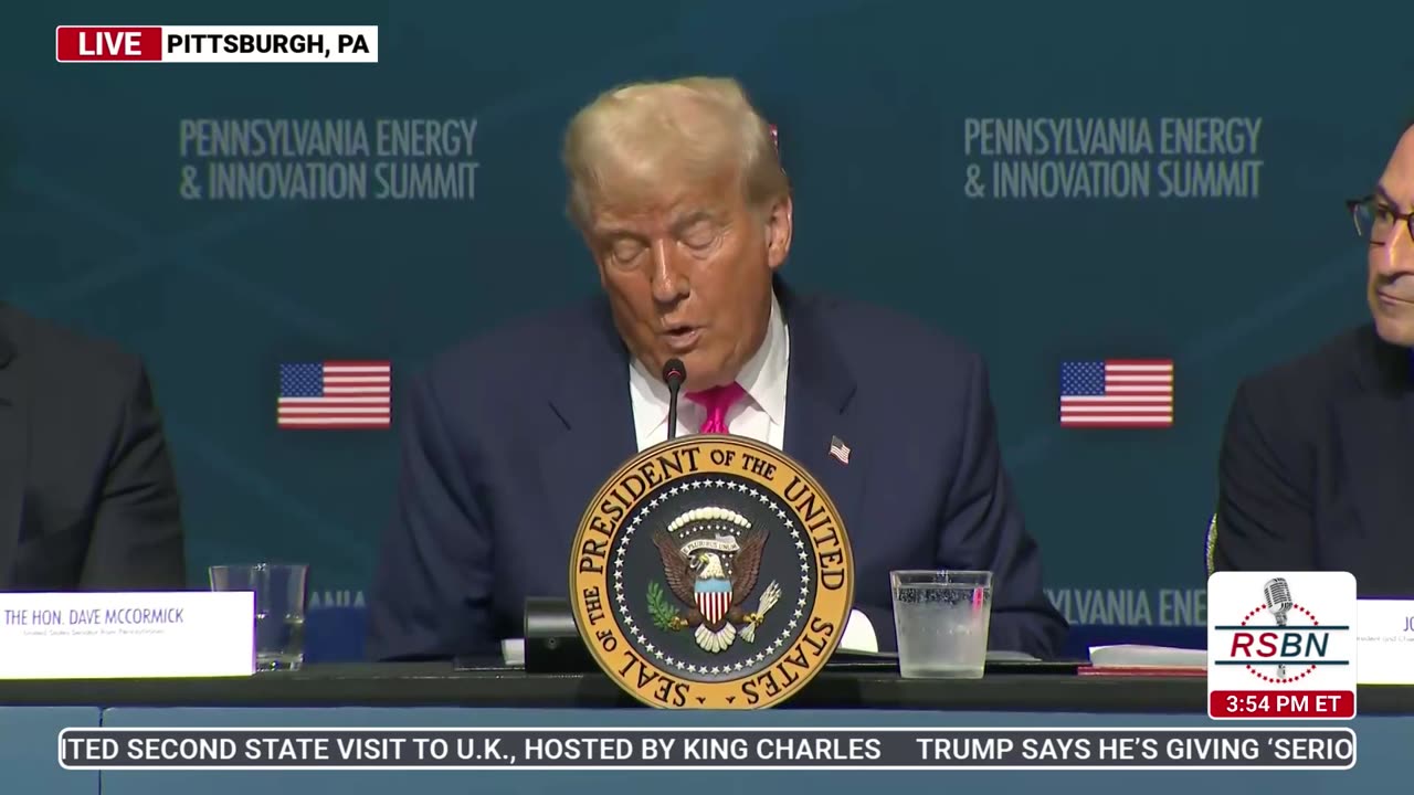 FULL REPLAY: President Trump Participates in an Energy & AI Roundtable - 7/15/25