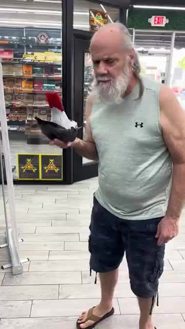 JUST A MAN AND HIS PARROT 🦜