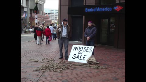 Milan Kohout, "Nooses on Sale", Boston, 2007