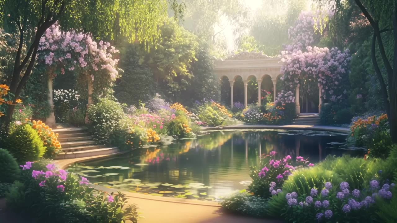 Palace Gardens 2 | Peaceful Piano Music & Relaxing Summer Ambience for Focus, Reading, or Sleep