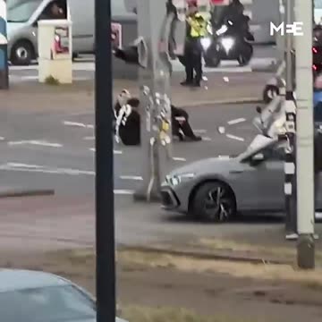 Pro-Palestinian demonstrator hit by car in the Netherlands - Middle East Eye (720p, h264)