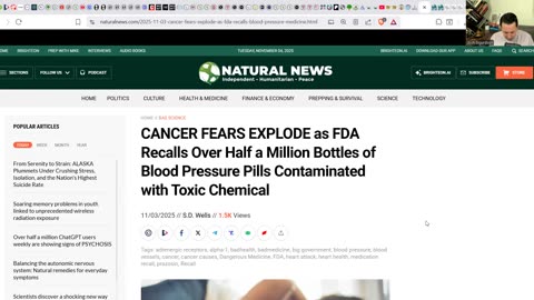 EXTRA MASS CANCER CONTAMINATION! - FDA Recalls Medications! - Cancer Causing Drug In Meat!.mp4