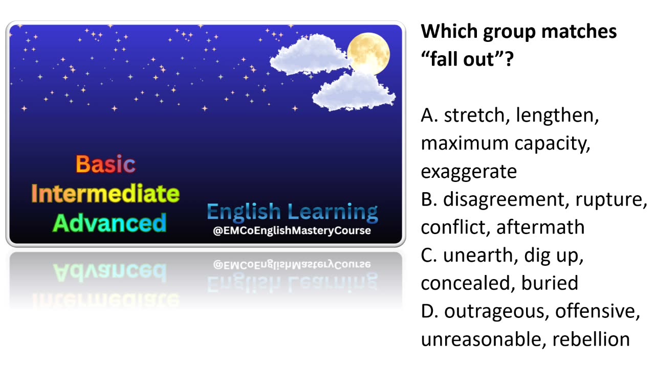 Advanced American English Quiz; Lesson 3; Part 3